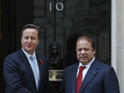 David Cameron  And  Nawaz Sharif