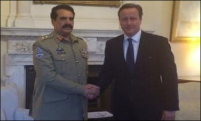 General Raheel Sharif, David Cameron