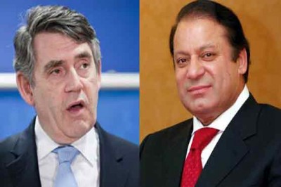 Gordon Brown and Nawaz Sharif