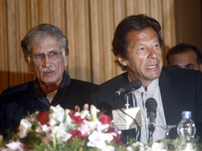 Imran Khan and Pervez Khattak