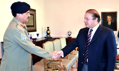 Nawaz Sharif ,Army Chief Gen Raheel Sharif