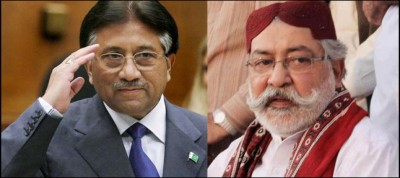 Pervez Musharraf and Pir Pagara