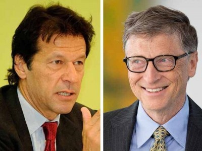 Imran Khan  And  Bill Gates