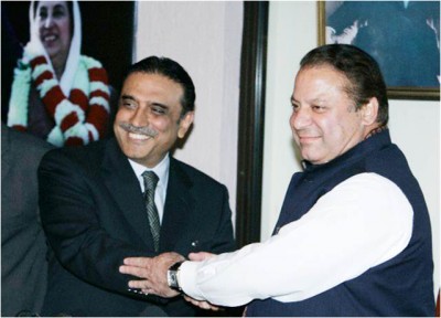 Nawaz Sharif and Asif Zardari