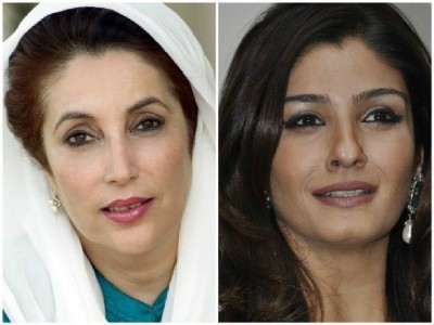 Raveena Tandon And Benazir Bhutto