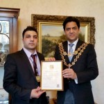 Kashif Sajjad with Lord Mayor