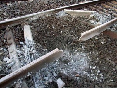 Railway Track Explosion