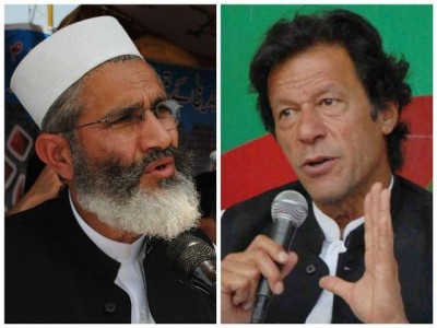 Siraj ul Haq and Imran Khan