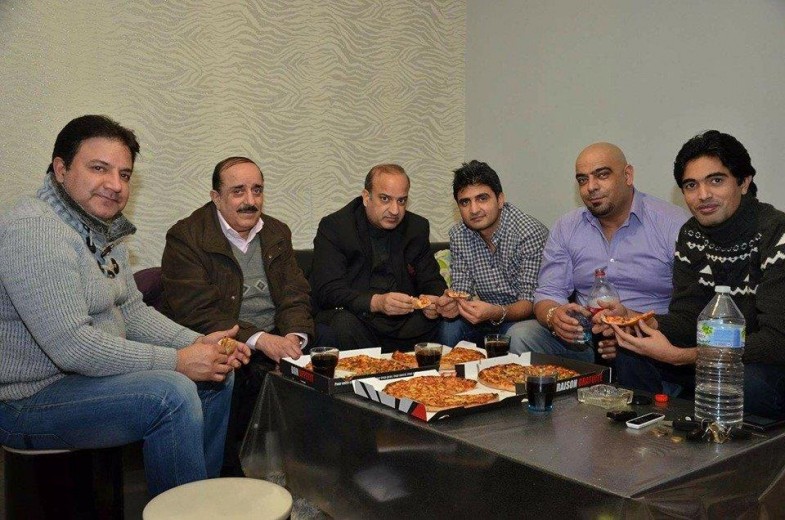 Chodry Safdar Barnaali with Friends