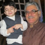 Jamshed Zafar with Grandson