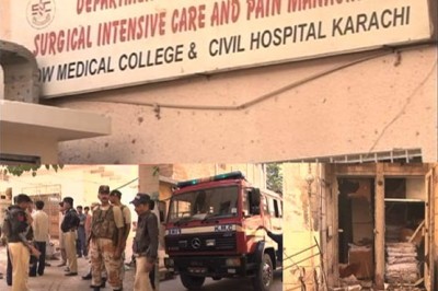 Karachi Civil Hospital,Fire
