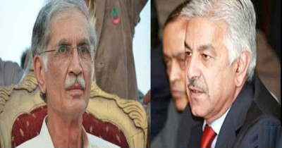 Khwaja Asif  And Pervez Khattak Meating