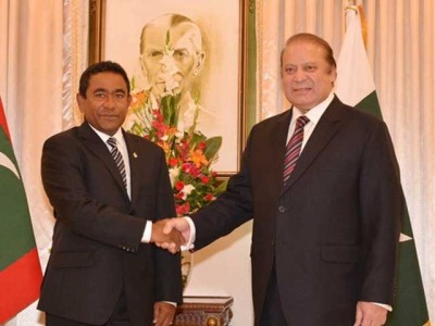 Nawaz Shrif And Maldives President