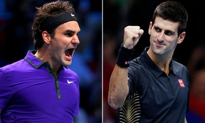 Novak Djokovic And  Roger Federer