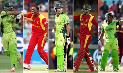 Pakistan And   Zimbabwe Cricket Players