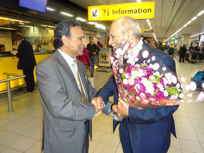 UK Amsterdam Airport Welcome To Mirza Abdul Rashid