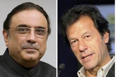 Asif Zardari and Imran Khan