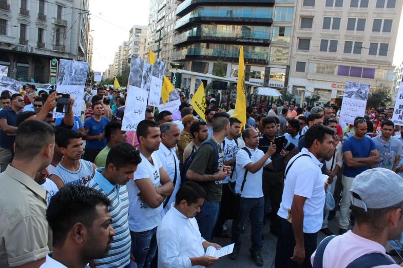 Muslims Massacres Against Pakistani Community Protest Rally