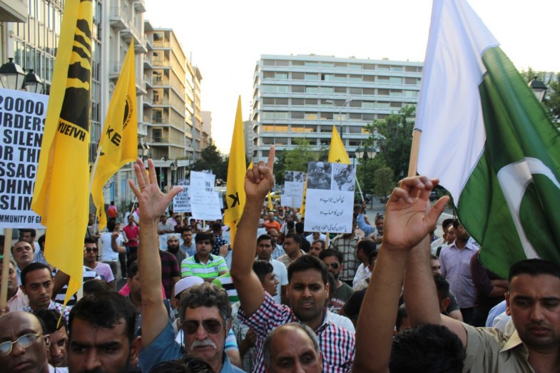 Muslims Massacres Against Pakistani Community Protest Rally