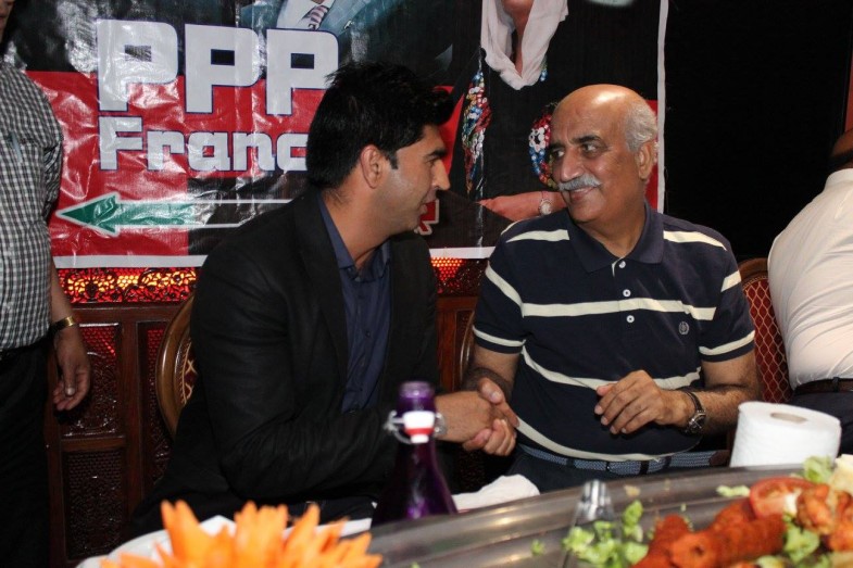 Ashfaq Ahmad and Khursheed Shah Meeting