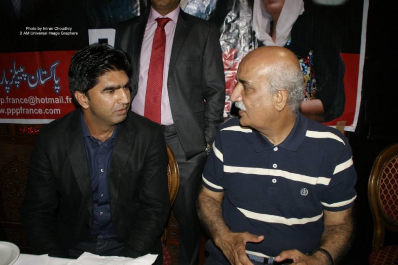Ashfaq Ahmad and Khursheed Shah Meeting