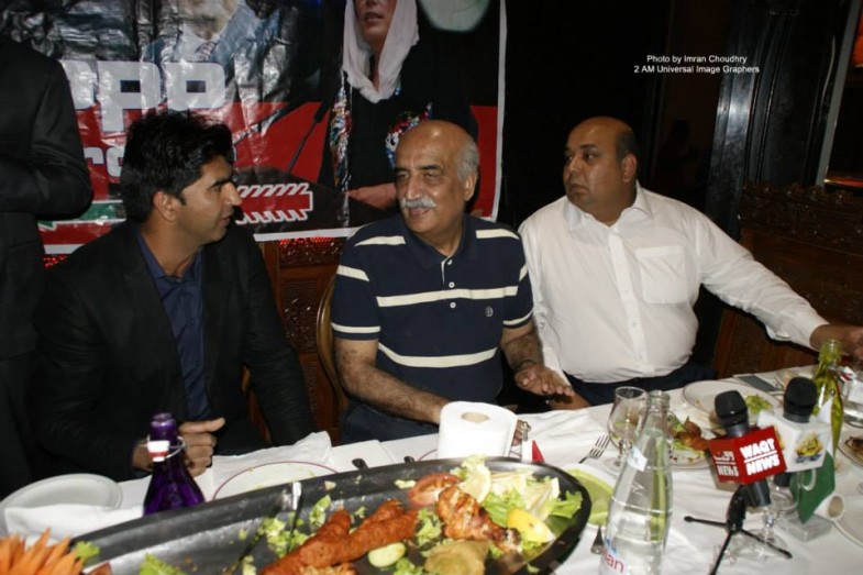 Ashfaq Ahmad and Khursheed Shah Meeting