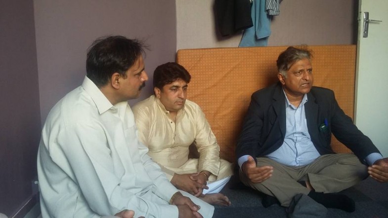 Condolences with Hafiz Chand