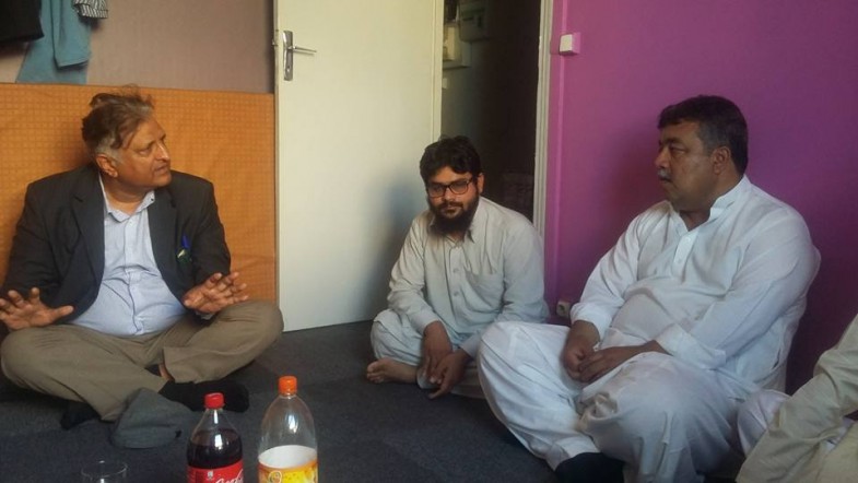 Condolences with Hafiz Chand