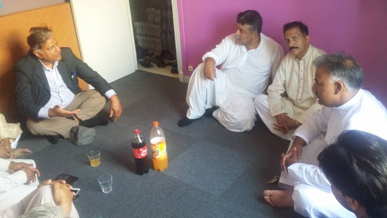 Condolences with Hafiz Chand