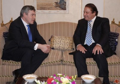 Gordon Brown and Nawaz Sharif 