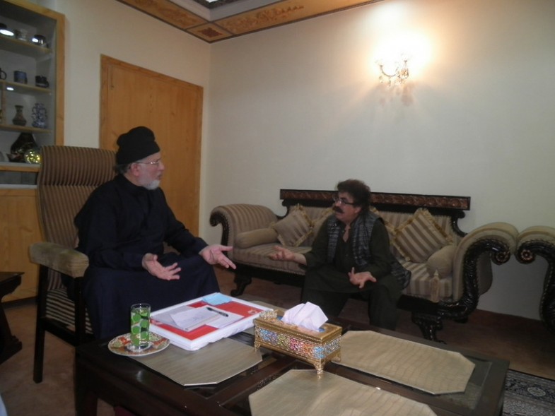 Mohammad Shakeel chughtai and Dr Tahir ul Qadri Meeting
