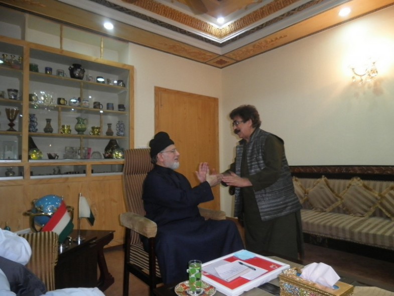 Mohammad Shakeel chughtai and Dr Tahir ul Qadri Meeting