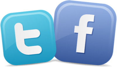 Facebook And Twitter Logo