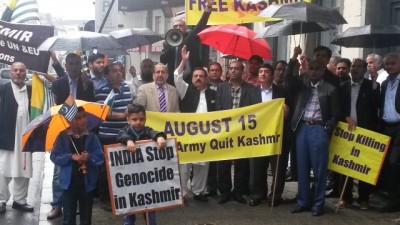 Belgium Kashmiris India Against Protest