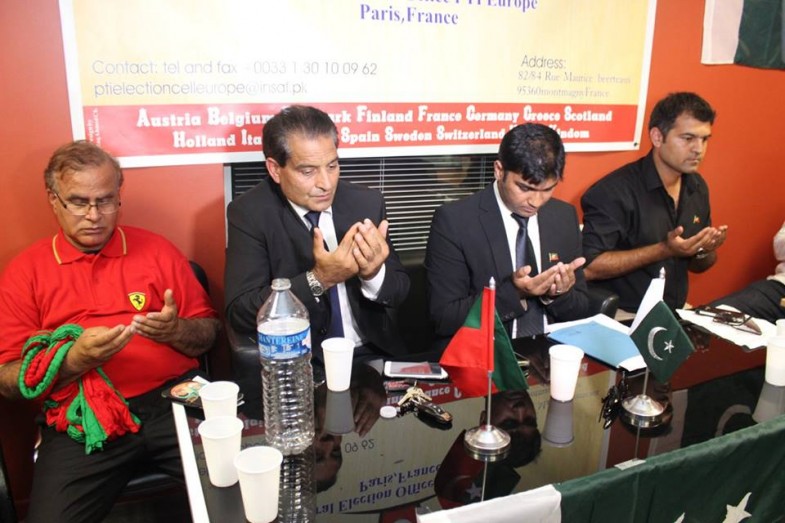 PTI Europe Central Election Office France Inauguration