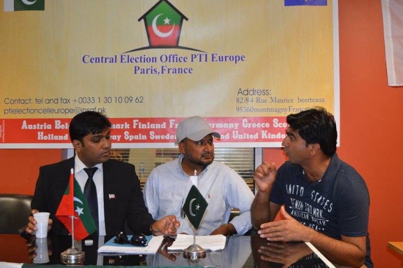 PTI Europe Central Election Office France Inauguration