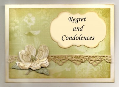 Regret and Condolences
