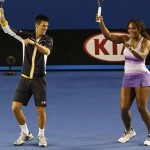 Serena and Novak Djokovic