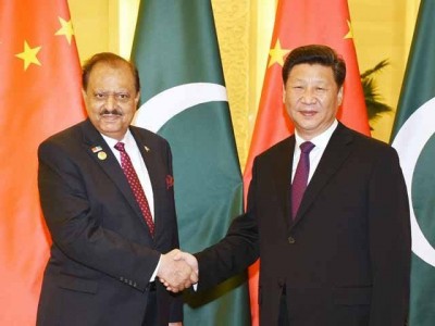 Mamnoon Hussain And Xi Jinping