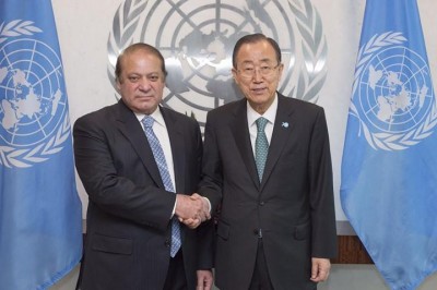 Nawaz Sharif and Ban ki Moon