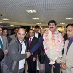 Chaudhry Fakhar ul Zaman Birmingham Airport Welcoming