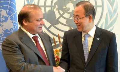 Nawaz Sharif and Ban Ki Moon Met