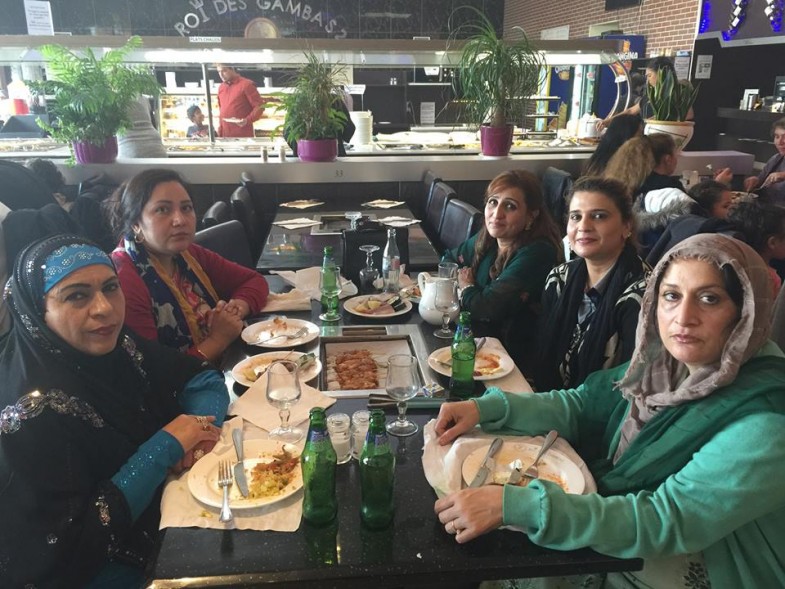 Shah Bano Mir,Adab Akademi Team,lunch