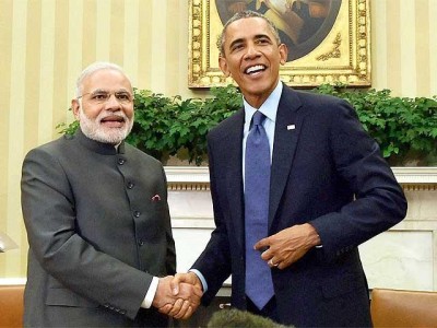 Obama  And  Narendra Modi