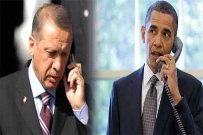 Obama Telephone Tayyip Erdogan