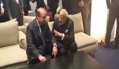Narendra Modi and Nawaz Sharif Meeting