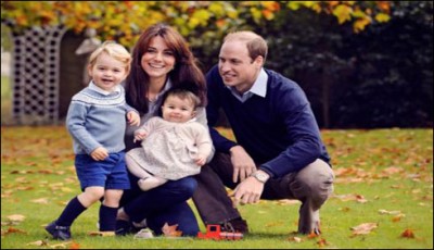 British royal couple with children 