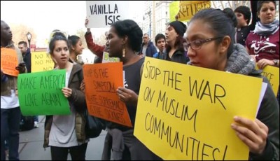 New York: US Muslims rally victim