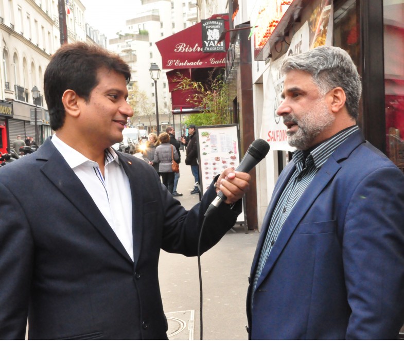 پیرس میں آج ٹی وی کے پروگرام ’’سوال ہے پاکستان کا‘‘ کی ریکارڈنگ (24)