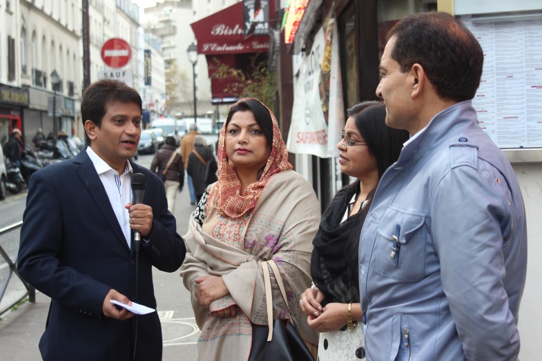 پیرس میں آج ٹی وی کے پروگرام ’’سوال ہے پاکستان کا‘‘ کی ریکارڈنگ (21)